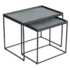 Tables D'appoint Gigognes Acier/Céramique Anthracite Mat - JANIE -Pas Cher Mobiliora Magasin table basse 11124263