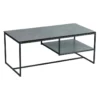 Table Basse Rectangulaire Acier/Céramique Anthracite Mat - JANIE -Pas Cher Mobiliora Magasin table basse 11130001