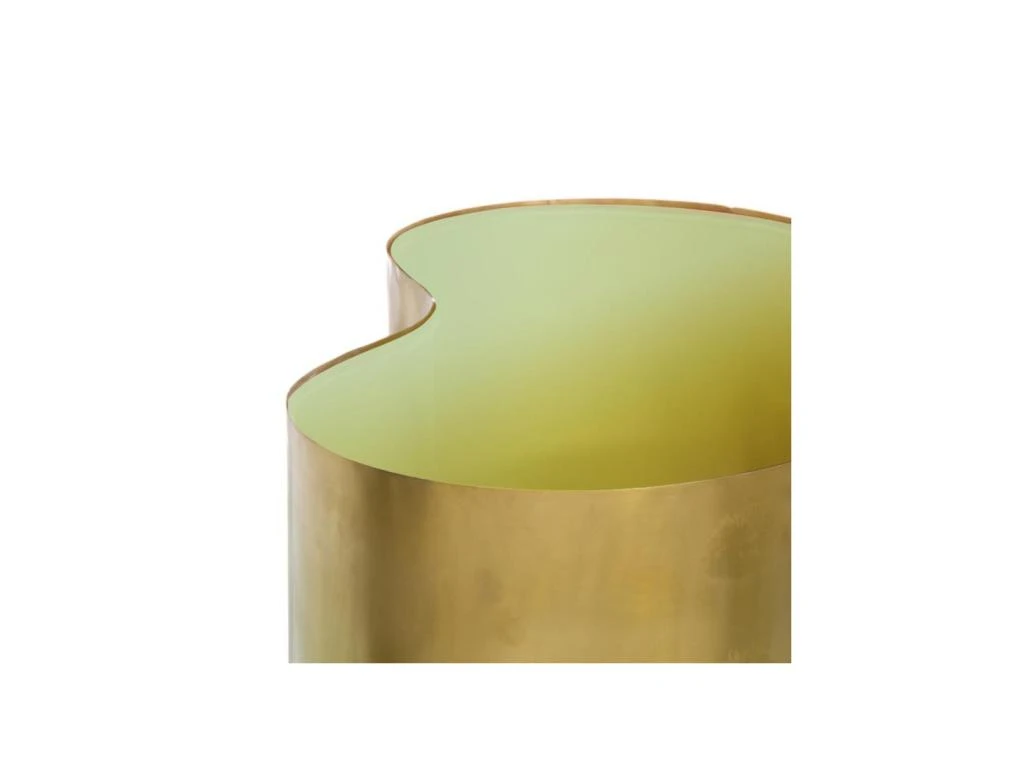 Table Basse Ovoïde Métal Doré/Verre Taille S - BABOBI 4 Table Basse Ovoïde Métal Doré/Verre Taille S - BABOBI – Image 2