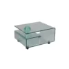 Table Basse Verre Sur Roulettes - CLEAN -Pas Cher Mobiliora Magasin table basse 11130225