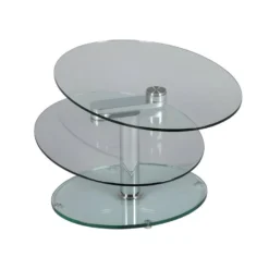 Table Basse Articulée Acier/Verre - GLASS N°1 -Pas Cher Mobiliora Magasin table basse 11130239