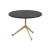 Table Basse Ronde Marbre Noir/Blanc Taille M - JAMINA