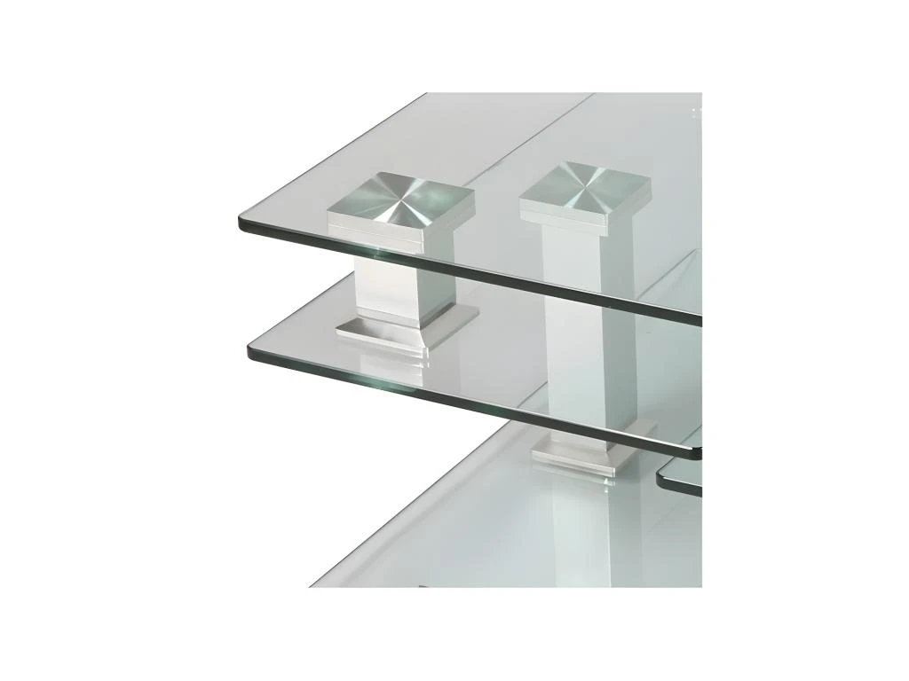 Table Basse En Verre Carrée - QUADRA 7 Table Basse En Verre Carrée - QUADRA – Image 5