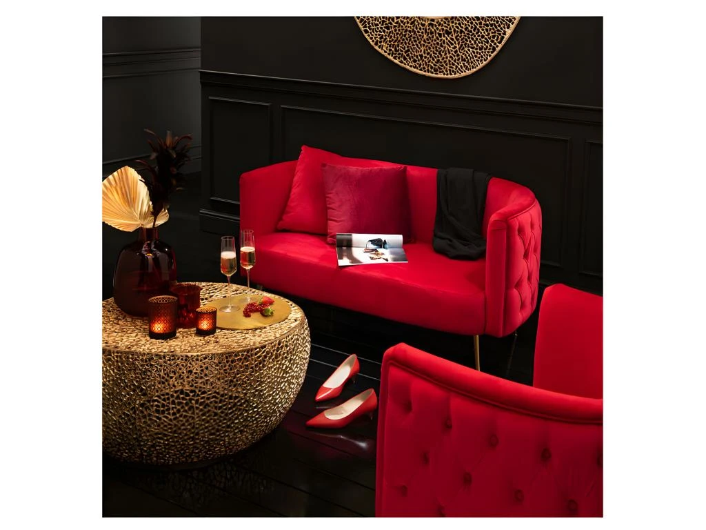 Table Basse Ronde En Aluminium Or - SCINTILL N°3 7 Table Basse Ronde En Aluminium Or - SCINTILL N°3 – Image 5