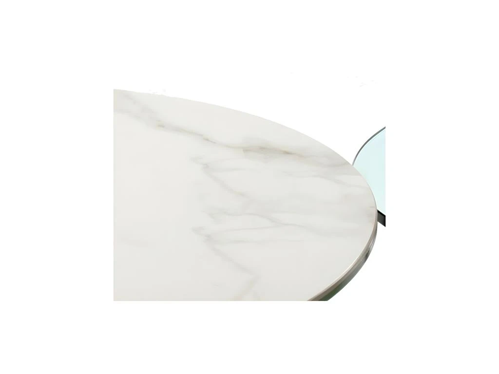 Table Basse Articulée Métal/Verre/Céramique - VERRO 4 Table Basse Articulée Métal/Verre/Céramique - VERRO – Image 2