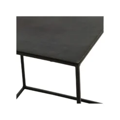 Tables Gigognes Carrées Métal Noir - ZANDVORT 9 Tables Gigognes Carrées Métal Noir - ZANDVORT -Pas Cher Mobiliora Magasin table basse 11131835