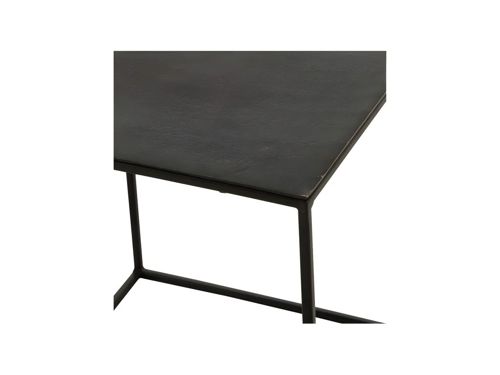 Tables Gigognes Carrées Métal Noir - ZANDVORT 6 Tables Gigognes Carrées Métal Noir - ZANDVORT – Image 4