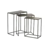 Trio De Tables Gigognes Métal/Aluminium - JULIANA
