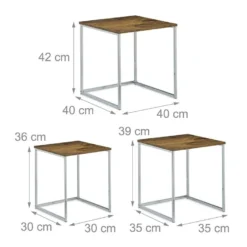 Lot De 3 Tables Basse Salon Gigogne Bout De Canapé Design Moderne Bois 0913002_2 7 Lot De 3 Tables Basse Salon Gigogne Bout De Canapé Design Moderne Bois 0913002_2 -Pas Cher Mobiliora Magasin table basse 11222251