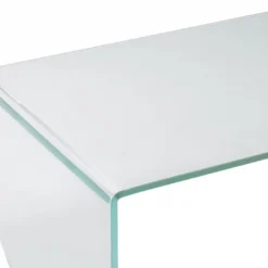 Table Basse En Verre Trempé - Transparent Et Vert - KINAMI -Pas Cher Mobiliora Magasin table basse 12344615