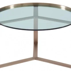 Tables Basses Gigognes En Verre Trempé Et Acier Inoxydable - Transparent Et Cuivré - BASERI 15 Tables Basses Gigognes En Verre Trempé Et Acier Inoxydable - Transparent Et Cuivré - BASERI -Pas Cher Mobiliora Magasin table basse 12349009