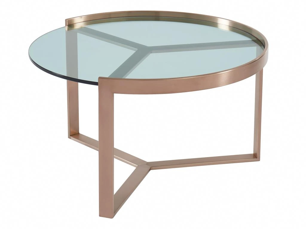 Tables Basses Gigognes En Verre Trempé Et Acier Inoxydable - Transparent Et Cuivré - BASERI 10 Tables Basses Gigognes En Verre Trempé Et Acier Inoxydable - Transparent Et Cuivré - BASERI – Image 8