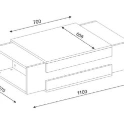 Table D’appoint Sena Design Panneau De Particules Plaqué Mélaminé Nn Couleur Blanc Bois. 110x31x57 Cmcm 9 Table D’appoint Sena Design Panneau De Particules Plaqué Mélaminé Nn Couleur Blanc Bois. 110x31x57 Cmcm -Pas Cher Mobiliora Magasin table basse 12358655
