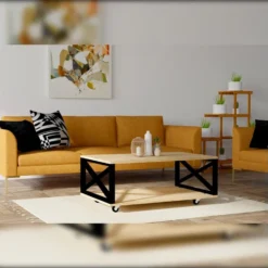 Table D’appoint Tajo Design Panneau De Particules Plaqué Mélaminé En Couleur Atlantic Pino. 98x33,6x60cm 7 Table D’appoint Tajo Design Panneau De Particules Plaqué Mélaminé En Couleur Atlantic Pino. 98x33,6x60cm -Pas Cher Mobiliora Magasin table basse 12358711