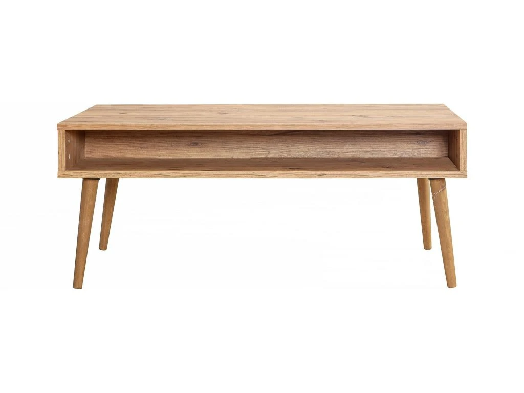 Table D’appoint Tajo Design Panneau De Particules Plaqué Mélaminé En Couleur Atlantic Pino. 110x45x60cm 4 Table D’appoint Tajo Design Panneau De Particules Plaqué Mélaminé En Couleur Atlantic Pino. 110x45x60cm – Image 2