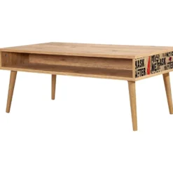 Table D’appoint Tajo Design Panneau De Particules Plaqué Mélaminé En Couleur Atlantic Noir. 110x45x60cm