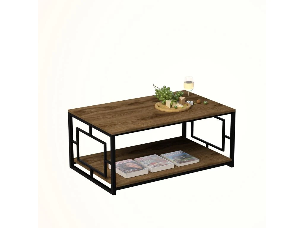 Tables Basses Orinoco, Structure Et Le Support En Métal En Couleur Nogal Noir. 120x50x60cm 5 Tables Basses Orinoco, Structure Et Le Support En Métal En Couleur Nogal Noir. 120x50x60cm – Image 3