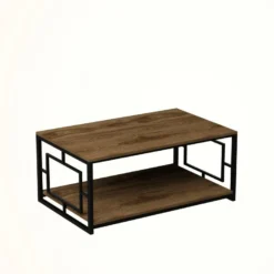Tables Basses Orinoco, Structure Et Le Support En Métal En Couleur Nogal Noir. 120x50x60cm 10 Tables Basses Orinoco, Structure Et Le Support En Métal En Couleur Nogal Noir. 120x50x60cm -Pas Cher Mobiliora Magasin table basse 12359223