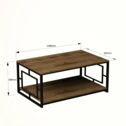 Tables Basses Orinoco, Structure Et Le Support En Métal En Couleur Nogal Noir. 120x50x60cm 11 Tables Basses Orinoco, Structure Et Le Support En Métal En Couleur Nogal Noir. 120x50x60cm -Pas Cher Mobiliora Magasin table basse 12359225