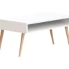 Table D’appoint Sena Design Panneau De Particules Plaqué Mélaminé En Couleur Blanc. 80x53,6x45cm -Pas Cher Mobiliora Magasin table basse 12359243