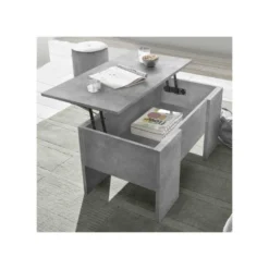 Table Basse Relevable Béton - TINO -Pas Cher Mobiliora Magasin table basse 12405533