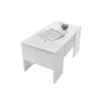 Table Basse Relevable Blanc Laqué Brillant - TINO 1 Table Basse Relevable Blanc Laqué Brillant - TINO -Pas Cher Mobiliora Magasin table basse 12405535