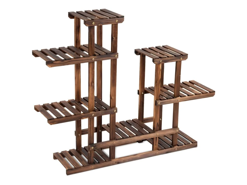 Etagère à Fleurs Support De Pot De Plantes 6 Niveau De Rangement En Bois De Sapin 119 X 25 X 96 Cm 20_0000612 3 Etagère à Fleurs Support De Pot De Plantes 6 Niveau De Rangement En Bois De Sapin 119 X 25 X 96 Cm 20_0000612
