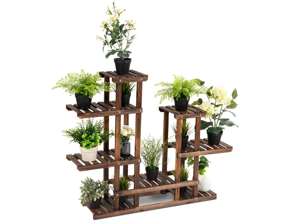 Etagère à Fleurs Support De Pot De Plantes 6 Niveau De Rangement En Bois De Sapin 119 X 25 X 96 Cm 20_0000612 4 Etagère à Fleurs Support De Pot De Plantes 6 Niveau De Rangement En Bois De Sapin 119 X 25 X 96 Cm 20_0000612 – Image 2