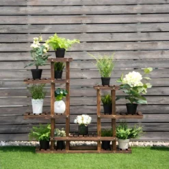 Etagère à Fleurs Support De Pot De Plantes 6 Niveau De Rangement En Bois De Sapin 119 X 25 X 96 Cm 20_0000612 9 Etagère à Fleurs Support De Pot De Plantes 6 Niveau De Rangement En Bois De Sapin 119 X 25 X 96 Cm 20_0000612 -Pas Cher Mobiliora Magasin table basse 12438111