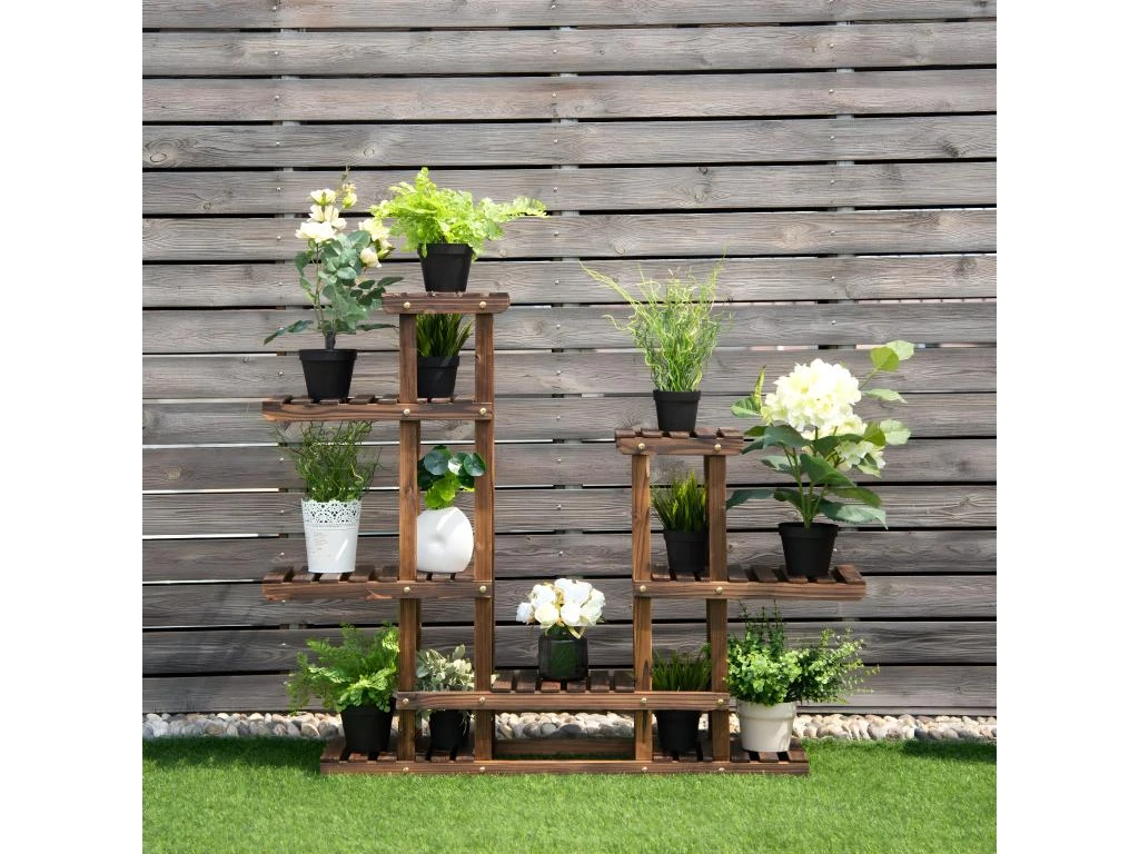 Etagère à Fleurs Support De Pot De Plantes 6 Niveau De Rangement En Bois De Sapin 119 X 25 X 96 Cm 20_0000612 5 Etagère à Fleurs Support De Pot De Plantes 6 Niveau De Rangement En Bois De Sapin 119 X 25 X 96 Cm 20_0000612 – Image 3