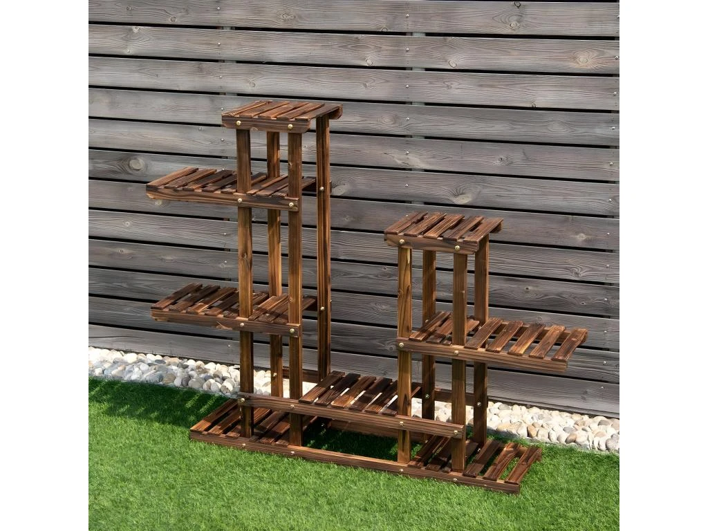 Etagère à Fleurs Support De Pot De Plantes 6 Niveau De Rangement En Bois De Sapin 119 X 25 X 96 Cm 20_0000612 6 Etagère à Fleurs Support De Pot De Plantes 6 Niveau De Rangement En Bois De Sapin 119 X 25 X 96 Cm 20_0000612 – Image 4