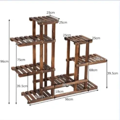 Etagère à Fleurs Support De Pot De Plantes 6 Niveau De Rangement En Bois De Sapin 119 X 25 X 96 Cm 20_0000612 11 Etagère à Fleurs Support De Pot De Plantes 6 Niveau De Rangement En Bois De Sapin 119 X 25 X 96 Cm 20_0000612 -Pas Cher Mobiliora Magasin table basse 12438115
