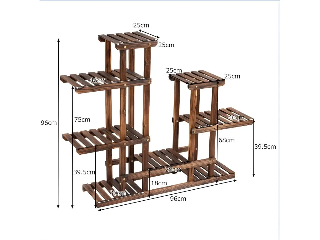 Etagère à Fleurs Support De Pot De Plantes 6 Niveau De Rangement En Bois De Sapin 119 X 25 X 96 Cm 20_0000612 7 Etagère à Fleurs Support De Pot De Plantes 6 Niveau De Rangement En Bois De Sapin 119 X 25 X 96 Cm 20_0000612 – Image 5