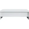 Table Basse Relevable - Blanc Laque - L 120 X P 60 X H 35 - LARS -Pas Cher Mobiliora Magasin table basse 12598233