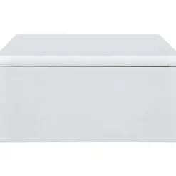 Table Basse Relevable - Blanc Laque - L 75 X P 75 X H 35 - KARL -Pas Cher Mobiliora Magasin table basse 12807617