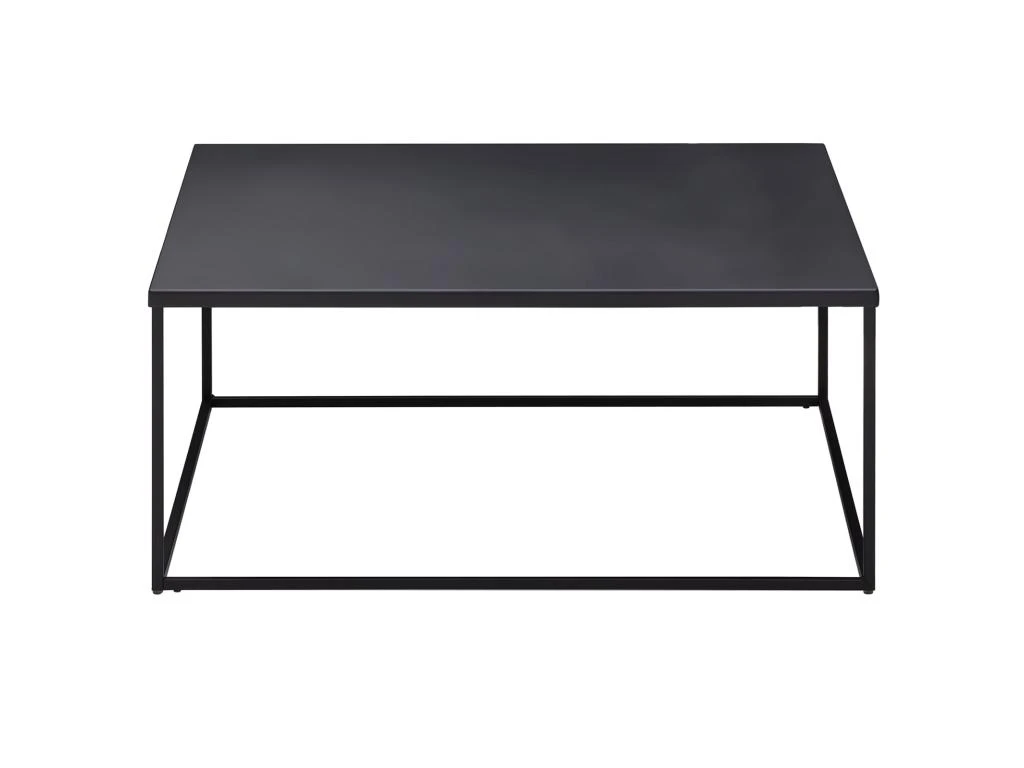 Table Basse HILAR Table De Salon Grande Table D'appoint Design Retro Vintage Industriel, Plateau Carré En Métal Laqué Noir 5 Table Basse HILAR Table De Salon Grande Table D'appoint Design Retro Vintage Industriel, Plateau Carré En Métal Laqué Noir – Image 3