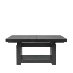 HEZEL | Table Extensible Salon | Style Scandinave | Dimensions 140-220x62.5-80.5x80 Cm | Plateau Relevable