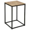 Table D'appoint Pour Votre Salon En Métal Et Bois, Dimensions 42 X42x65cm 1 Table D'appoint Pour Votre Salon En Métal Et Bois, Dimensions 42 X42x65cm -Pas Cher Mobiliora Magasin table basse 12988577