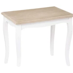 Set De 2 Tables D'appoint Coloris Blanc Dimensions L. 60 X P. 38 X H. 22,5" -Pas Cher Mobiliora Magasin table basse 12988659