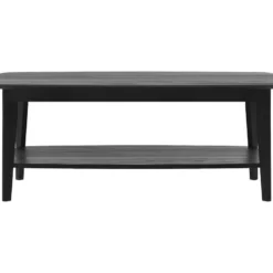 Table Basse Sadi 120 Cm En Bois Noir -Pas Cher Mobiliora Magasin table basse 12999783