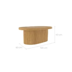 Table Basse Ovale Hélène En Rotin -Pas Cher Mobiliora Magasin table basse 12999949