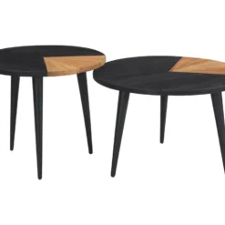 Tables Basses Binôme En Bois D'acacia (lot De 2) 13 Tables Basses Binôme En Bois D'acacia (lot De 2) -Pas Cher Mobiliora Magasin table basse 13000253