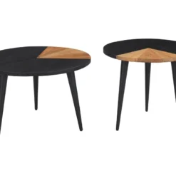 Tables Basses Binôme En Bois D'acacia (lot De 2) 15 Tables Basses Binôme En Bois D'acacia (lot De 2) -Pas Cher Mobiliora Magasin table basse 13000257