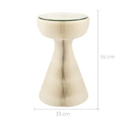 Table D'appoint Pliable Hiro En Carton Blanc D33 Cm -Pas Cher Mobiliora Magasin table basse 13006219