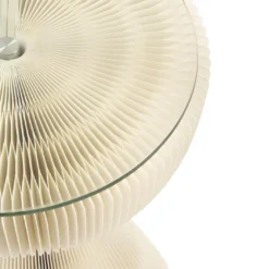 Table D'appoint Pliable Hiro En Carton Blanc D33 Cm -Pas Cher Mobiliora Magasin table basse 13006221