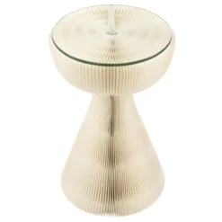 Table D'appoint Pliable Hiro En Carton Blanc D33 Cm -Pas Cher Mobiliora Magasin table basse 13006225