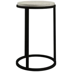 Table D'appoint Ronde Gyda En Terrazzo D30 Cm -Pas Cher Mobiliora Magasin table basse 13006325