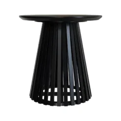 Table D'appoint Képès Noire D50 Cm -Pas Cher Mobiliora Magasin table basse 13006605