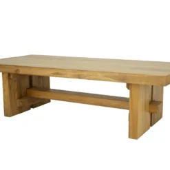 Table Basse En Teck - Coloris : Naturel - LENIDA -Pas Cher Mobiliora Magasin table basse 13046407