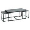 Tables Basses Gigognes Acier/Céramique Anthracite Mat - JANIE